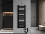 MEXEN/S - Ares radiátor + vykurovacia tyč 1500 x 500 mm, 600 W, čierna W102-1500-500-6600-70