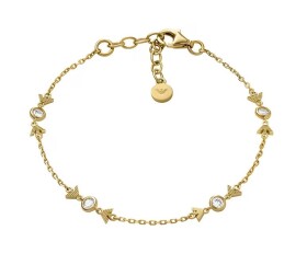 Emporio Armani Pôvabný pozlátený náramok pre ženy so zirkónmi EG3619710