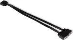 Alphacool Y-Splitter aRGB 3-pin na 2x 3-pin čierna / Kábel / aRGB rozbočovač / 15 cm (18704)