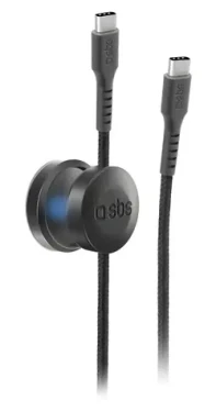 SBS Magnetický čierna / Kábel USB-C - USB-C / 60 W / PD / 2 m
