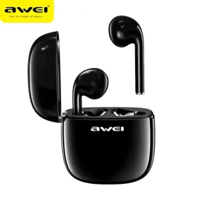 Awei T28 čierna / Bezdrôtové slúchadlá / TWS / mikrofón / Bluetooth 5.0 / IPX4 / dobíjacie púzdro (T26)