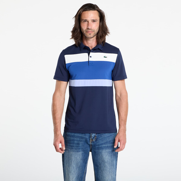 Tričko LACOSTE Men's S/S Polo Navy Blue/ France Blue-Flour M