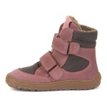Dievčenská zimná barefoot obuv TEX WINTER Gray Pink, Froddo, G3160233-6, ružová - 39