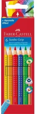 Faber-Castell Jumbo Grip - Pastelky trojhranné - 6 ks / rozmývateľné (110906)