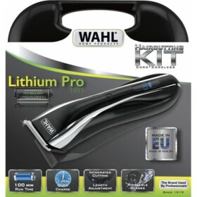 Wahl 1911-0467 Lithium Pre LCD / zastrihávač vlasov / šírka čepele: 45 mm / min. 0.5mm / 6 hrebeňov (WHL-1911-0467)