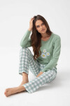 Dámske pyžamo Luna 320 long/r 3XL Z25/26 avokádo 3xl