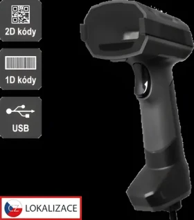 Virtuos HT-857 tmavo šedá / Snímač 2D čiarových kódov / CCD / USB / IP65 (EHE0017)
