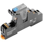 Weidmüller DRIKITP 24VDC 1CO LD/PB reléový modul, 24 V/DC, 10 A, 1 prepínací, 10 ks; 2576210000
