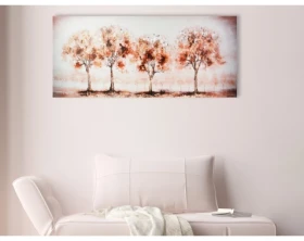 Obraz na plátne Stromy v rade, 150x50 cm%