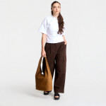 Kalhoty Calvin Klein Jeans Cotton Ewaist Cargo Pant Dark Coffee XS
