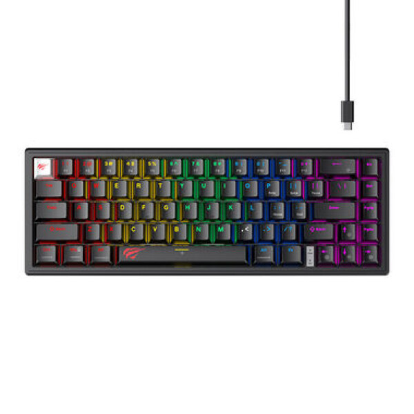 Havit KB874L RGB čierna KB874L