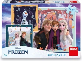 Dino Puzzle Ľadové kráľovstvo: radostná jeseň