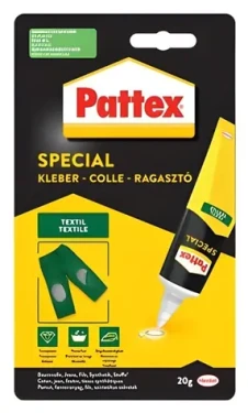 PATTEX Špeciálne lepidlo na tkané textílie 20 g / Lepidlo / Gél / Bez rozpúšťadiel (9H PXST1)