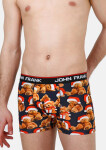 Pánske boxerky John Frank JFBD08 M Tm. modrá