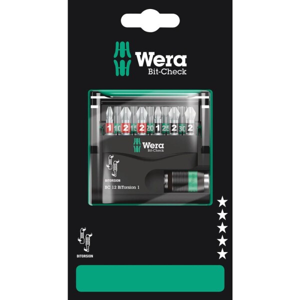 Wera Bit-Check 12 BiTorsion 1 SB / 12 dielny (05136385001)