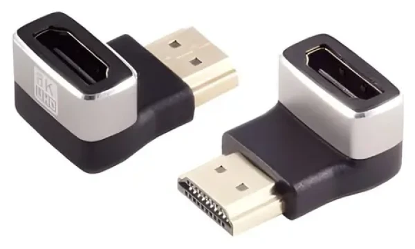 MicroConnect Uhlový adaptér HDMI (FM) 90 ° čierna / Adaptér / 8K (HDM19F19MA2-8K)