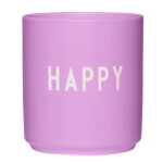 DESIGN LETTERS Porcelánový hrnček Deep Pink Happy 300 ml
