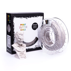 PLA WOOD WHITE filament 1,75 mm Print With Smile 0,45 kg
