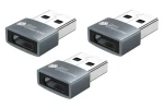 Good Connections / Adaptér USB-A na USB-C / 3 ks / 60 W (20V/3A) / hliníkové telo / šedý (USB-AD203-3)