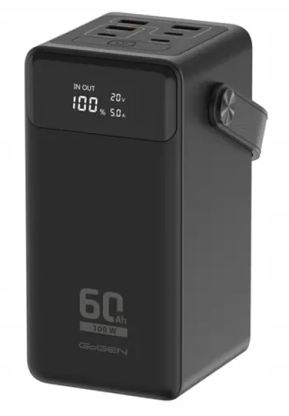 Gogen PB600002B čierna / Powerbanka / 60000 mAh