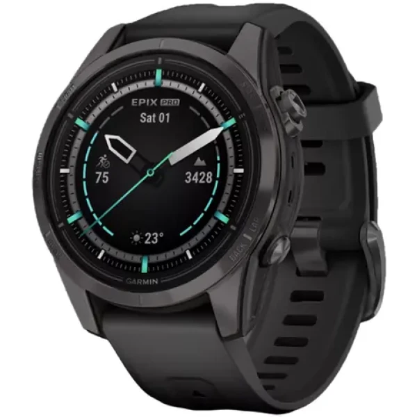 Garmin epix Pro (gen2) - Sapphire Edition čierna / Chytré hodinky / 1.2 "/ GPS / BT / ANT + / Wi-Fi / 10 ATM (010-02802-15)