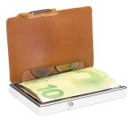 Kožená mini peňaženka Mondraghi Silhouette Edelweiss Caramel