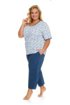 Dámske pyžamo 5290 plus - Doctornap Bílá XL
