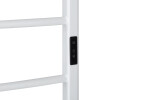 CERANO - Elektrický sušiak uterákov Luca, s displejom - 187 W - biela lesklá - 1160x550 mm LIV-W-EG-11-55