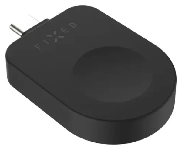 FIXED USB-C adaptér pre Apple Watch čierny / Nabíjací adaptér / pre Powerstation Uni / 2,5 W (FIXDW-AWAP-BK)