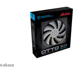 Akasa OTTO SC12 PWM 120mm čierna / ventilátor / 30.2dB @ 2000 RPM (AK-FN109)