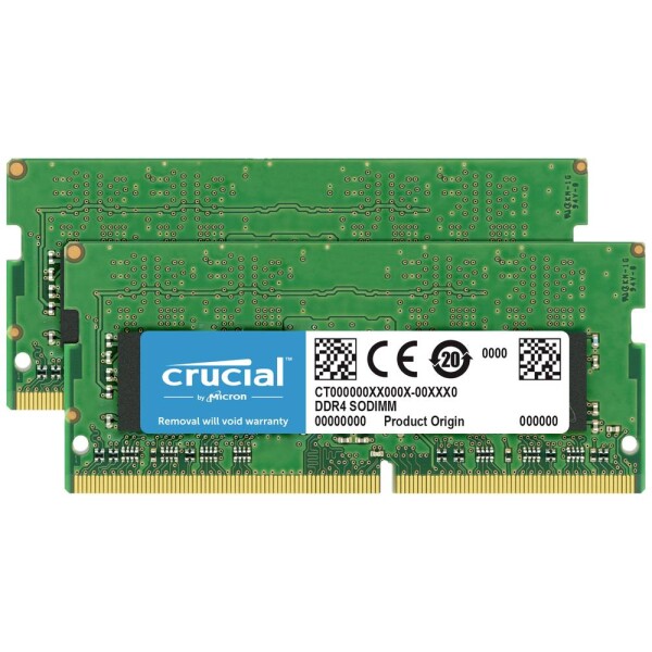 Crucial CT2K8G4S266M Sada RAM pamätí pre notebooky DDR4 16 GB 2 x 8 GB 2666 MHz 260pin SO-DIMM CL19 CT2K8G4S266M; CT2K8G4S266M