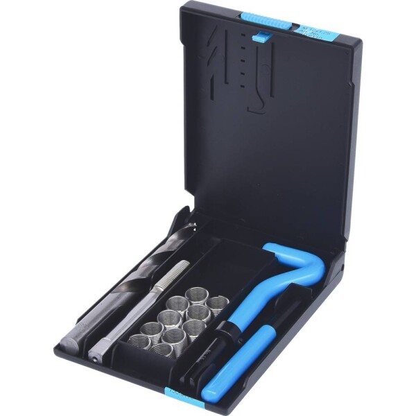 KS Tools 150.6110 Sada na opravu závitu z nehrdzavejúcej ocele M12x1,25x16,8mm, 14 kusov; 150.6110