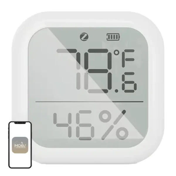 MOES ZSS-KB-TH-LF-C / Senzor teploty a vlhkosti / ZigBee / LCD displej (ZSS-KB-TH-LF-C-MS)