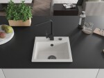 MEXEN/S MEXEN/S - Milo granitový drez 1-miska vrátane batérie Rita, biela 6505-20-670300-70