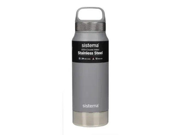 Sistema Hydrate Stainless Steel Nerezová termoska 650 ml sivá (8592001423299)
