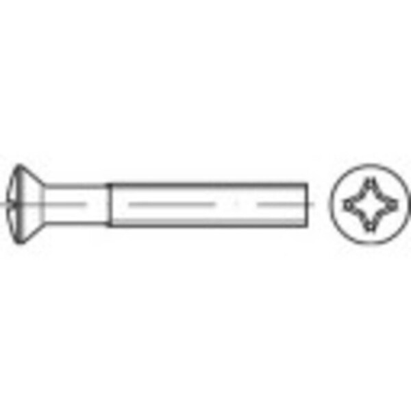 TOOLCRAFT TO-5376756 skrutky so zápustnou šošovkovou hlavou M5 10 mm krížová dražka Philips nerezová ocel A4 500 ks; TO-5376756