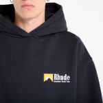 Mikina Rhude International Racing Logo Hoodie Vintage Black L