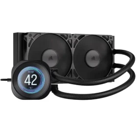 Corsair NAUTILUS 240 RS LCD čierna / 2x 120mm / LCD / 36dB / 420-2100 RPM / 72.8CFM / Intel + AMD (CW-9061031-WW)