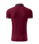 Polokošeľa Collar Up granátová 3XL