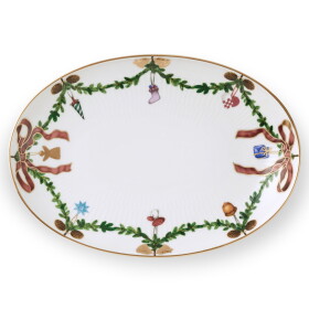 Royal Copenhagen Vianočný servírovací tanier Star Fluted Christmas 21,5 cm