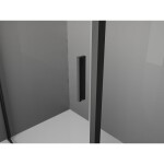 MEXEN/S - Exo sprchovací kút, posuvné dvere 135 x 80, transparent, čierna 8151-135-080-70-00