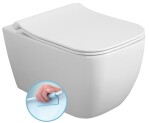 ISVEA - VEA závesná WC misa, Rimless, 34,5x52cm, biela 10VA02004