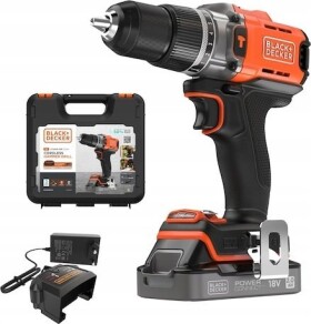 Black&Decker Black&Decker Akku-Schlagbohrschr. 18V 2Ah. Kof BCD383D1XK