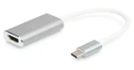 Digitus USB-C - HDMI biela / Adaptér / 4K 30 Hz / Dolby Surround / hliníkové púzdro (DA-70836)