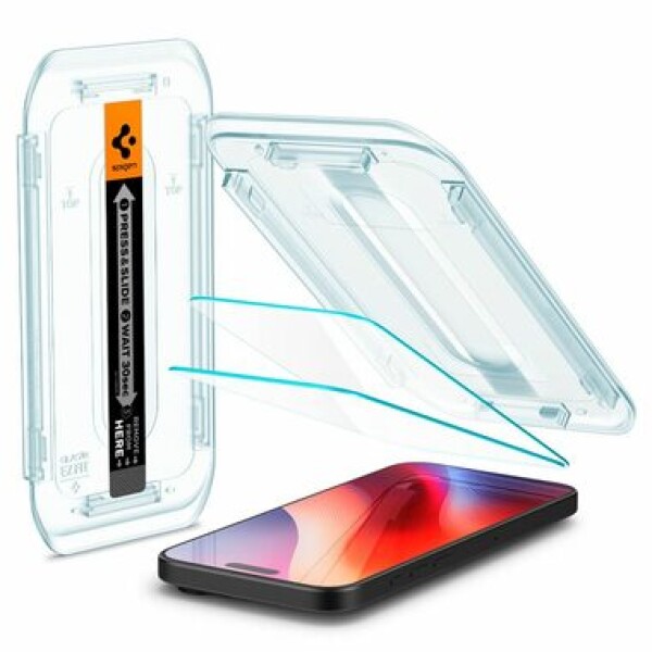 Spigen Glass tR EZ Fit 2 Pack ochranné sklo pre Apple iPhone 16 Pro Max číra (AGL07907)