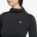 Tričko adidas Knit Hooded Ls Black XL