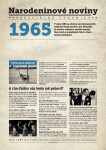 Narodeninové noviny 1965 s vlastným textom a fotografiou, S textom