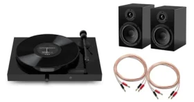 Pro-Ject JukeBox E1 HiFi Set Piano / Kompletný stereofónny audio systém s gramofónom (9pjukee1hsp)