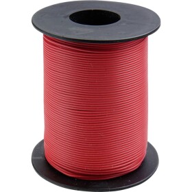 Donau Elektronik 105-0-100 spojovací drôt, 1 x 0.20 mm², červená, 100 m; 105-0-100