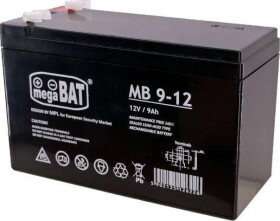 MegaBat akumulátor 12V/9Ah (MB 9-12)